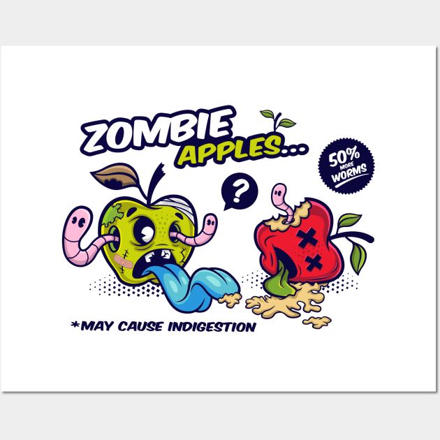 Zombie Apples Wall Art by Squinked